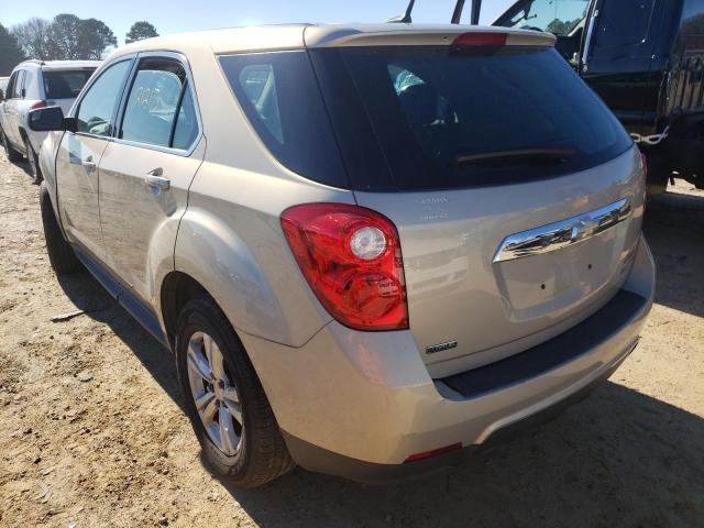 2GNALBEK4C1160867 - 2012 CHEVROLET EQUINOX LS GOLD photo 3