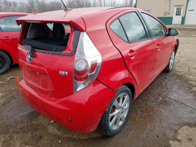 JTDKDTB33C1001275 - 2012 TOYOTA PRIUS C  photo 4