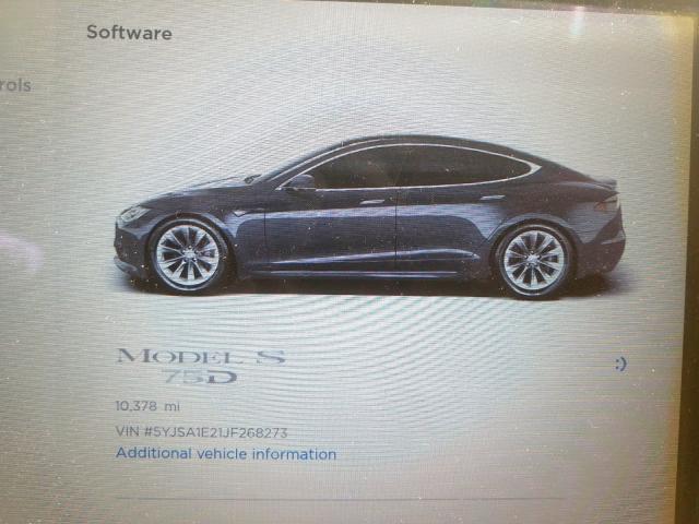 5YJSA1E21JF268273 - 2018 TESLA MODEL S  foto 8