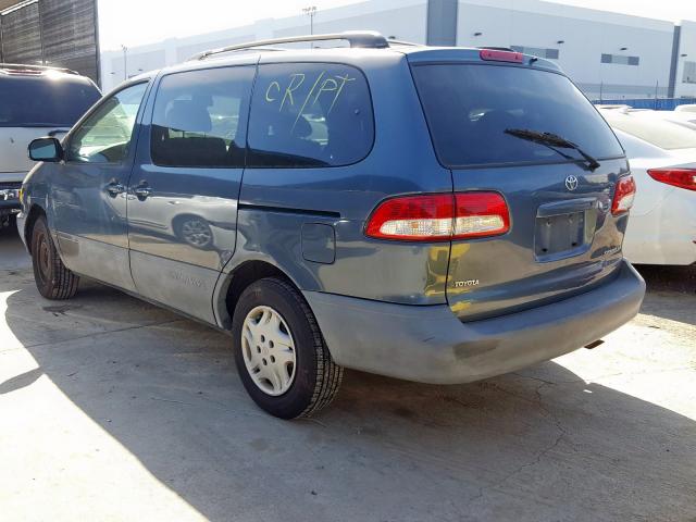 4T3ZF13C31U396133 - 2001 TOYOTA SIENNA LE  photo 3