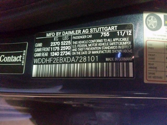 WDDHF2EBXDA728101 - 2013 MERCEDES-BENZ E 350 BLUETEC  photo 10