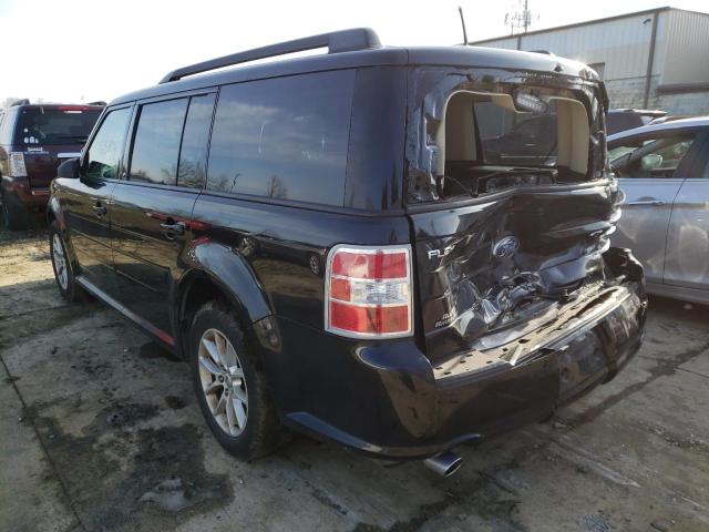 2FMGK5B89FBA16273 - 2015 FORD FLEX SE BLACK photo 3