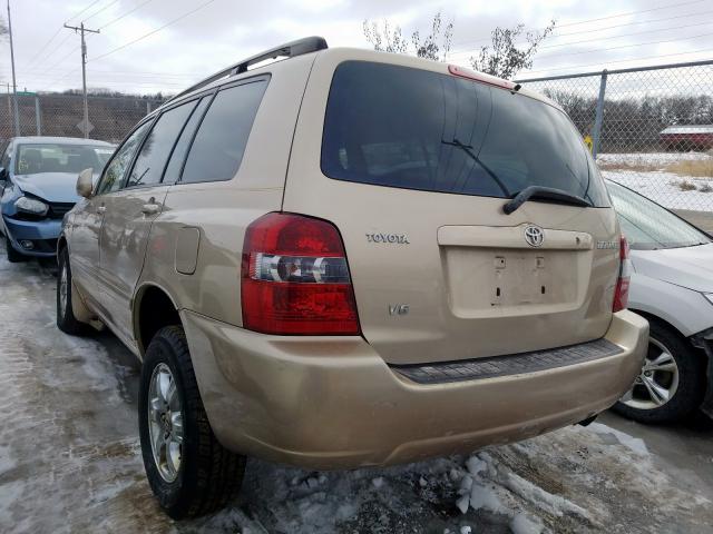 JTEDP21A540006684 - 2004 TOYOTA HIGHLANDER BASE  صورة 3