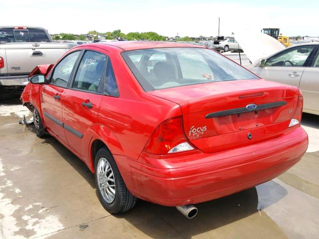 1FAFP33P9YW141017 - 2000 FORD FOCUS LX RED photo 3