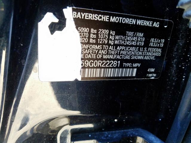 5UXXW3C59G0R22281 - 2016 BMW X4 XDRIVE28I  photo 10