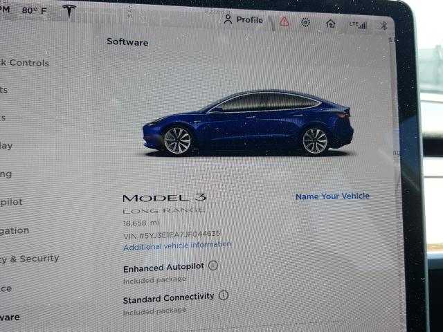 5YJ3E1EA7JF044635 - 2018 TESLA MODEL 3  ფოტო 8