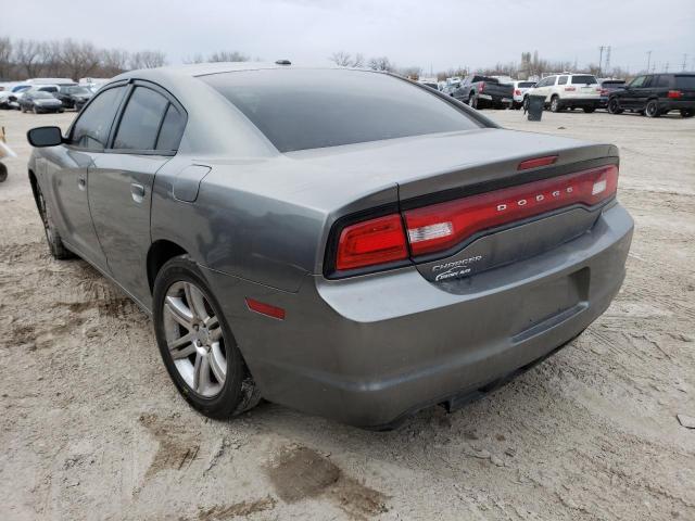 2B3CL3CG1BH605966 - 2011 DODGE CHARGER GRAY photo 3