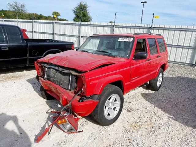 1J4FT68S61L515248 - 2001 JEEP CHEROKEE LIMITED  photo 2