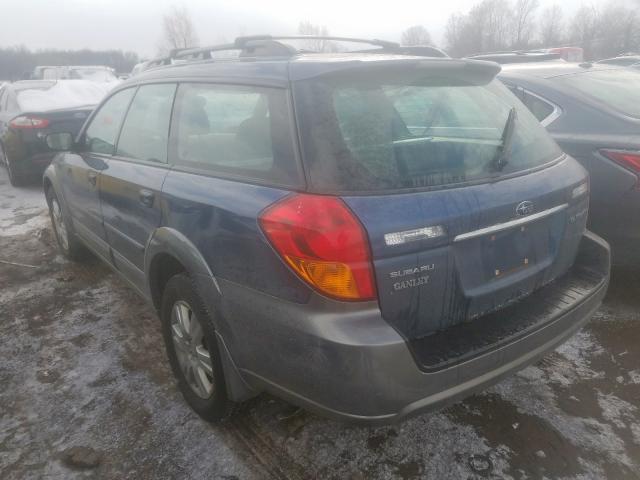 4S4BP61C557370502 - 2005 SUBARU LEGACY OUTBACK 2.5I  photo 3