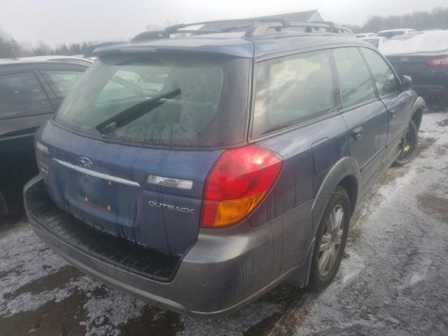 4S4BP61C557370502 - 2005 SUBARU LEGACY OUTBACK 2.5I  photo 4