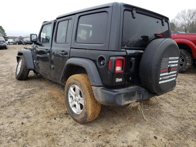 1C4HJXDG0KW639172 - 2019 JEEP WRANGLER U SPORT Синій фото 3