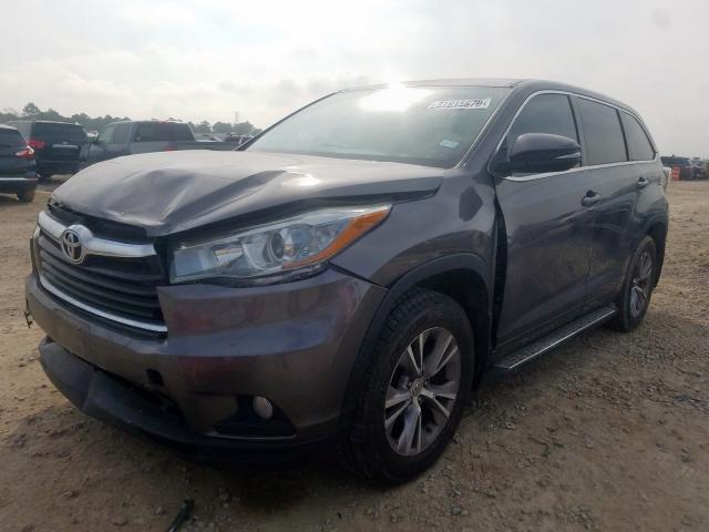 5TDZKRFH5FS052605 - 2015 TOYOTA HIGHLANDER LE  photo 2