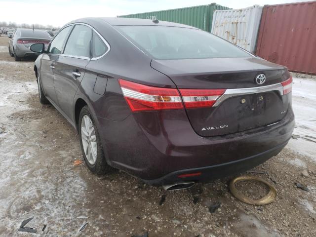 4T1BK1EB6FU170265 - 2015 TOYOTA AVALON XLE MAROON photo 3