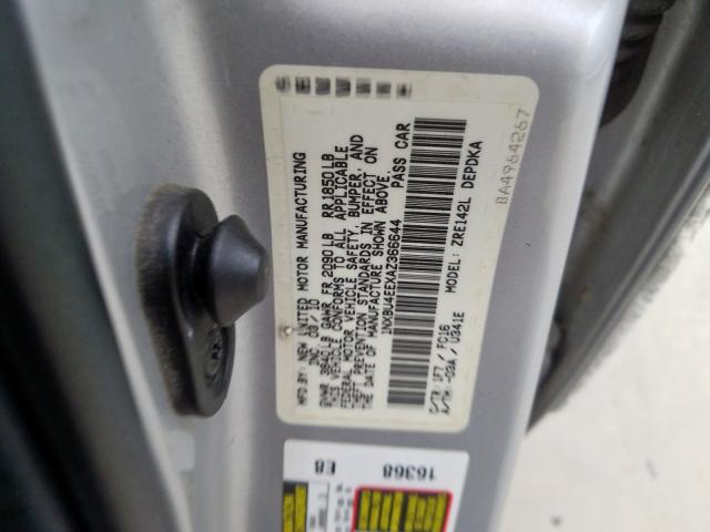 1NXBU4EEXAZ366644 - 2010 TOYOTA COROLLA BASE  صورة 10