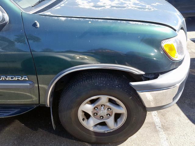 5TBRT3411YS109975 - 2000 TOYOTA TUNDRA ACCESS CAB  照片 9