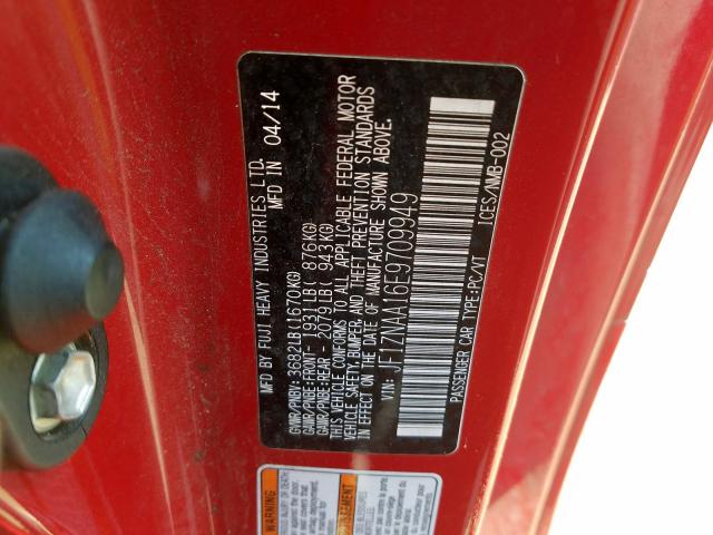 JF1ZNAA16E9709949 - 2014 TOYOTA SCION FR-S  photo 10