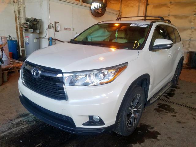 5TDKKRFH6GS158483 - 2016 TOYOTA HIGHLANDER XLE  ფოტო 2
