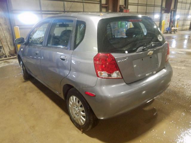 KL1TD66637B730149 - 2007 CHEVROLET AVEO BASE  photo 3