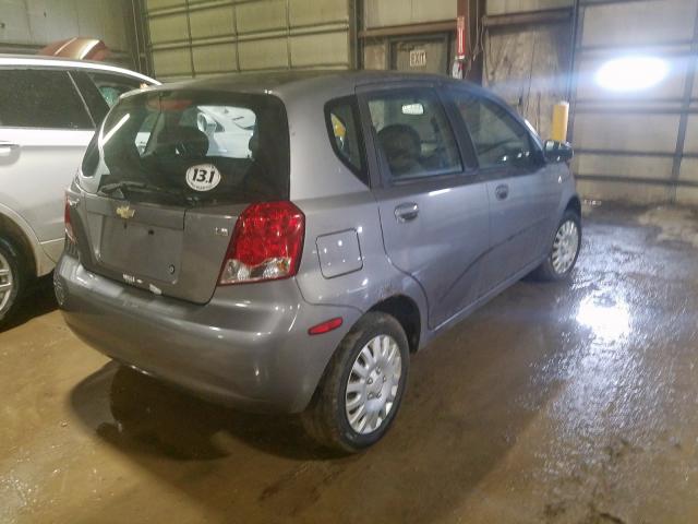 KL1TD66637B730149 - 2007 CHEVROLET AVEO BASE  photo 4