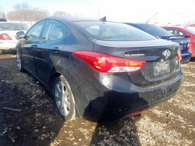 KMHDH4AE7CU423968 - 2012 HYUNDAI ELANTRA GLS  photo 3