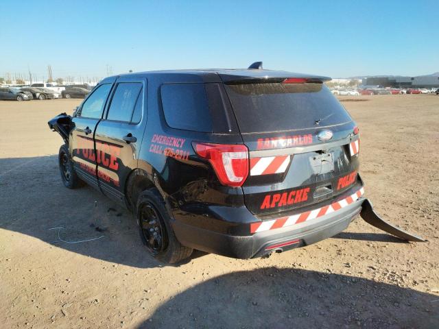 1FM5K8AR7HGA62893 - 2017 FORD EXPLORER POLICE INTERCEPTOR BLACK photo 3