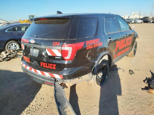 1FM5K8AR7HGA62893 - 2017 FORD EXPLORER POLICE INTERCEPTOR BLACK photo 4