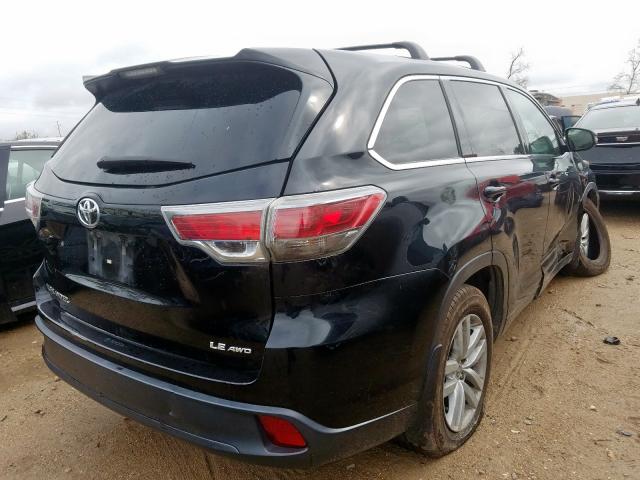 5TDBKRFHXFS191274 - 2015 TOYOTA HIGHLANDER LE  photo 4