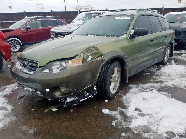 4S4BP61C456324780 - 2005 SUBARU LEGACY OUTBACK 2.5I  photo 2