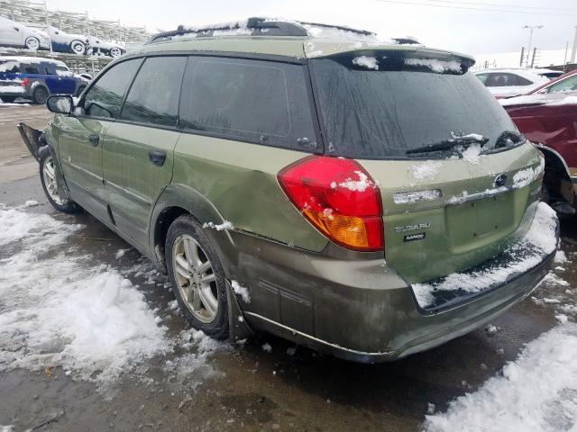 4S4BP61C456324780 - 2005 SUBARU LEGACY OUTBACK 2.5I  photo 3