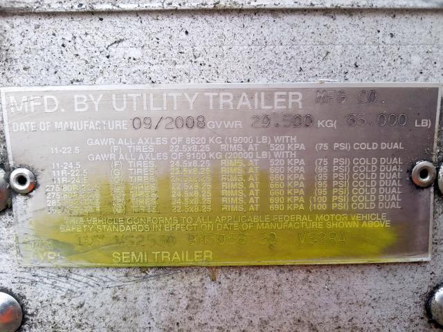 1UYVS25309M505820 - 2009 UTILITY REEFER  صورة 10