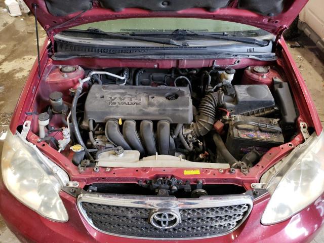 JTDBR32EX60093174 - 2006 TOYOTA COROLLA CE RED photo 7