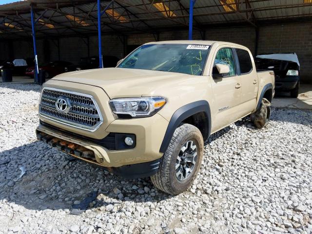 3TMAZ5CN2GM018778 - 2016 TOYOTA TACOMA DOUBLE CAB  photo 2