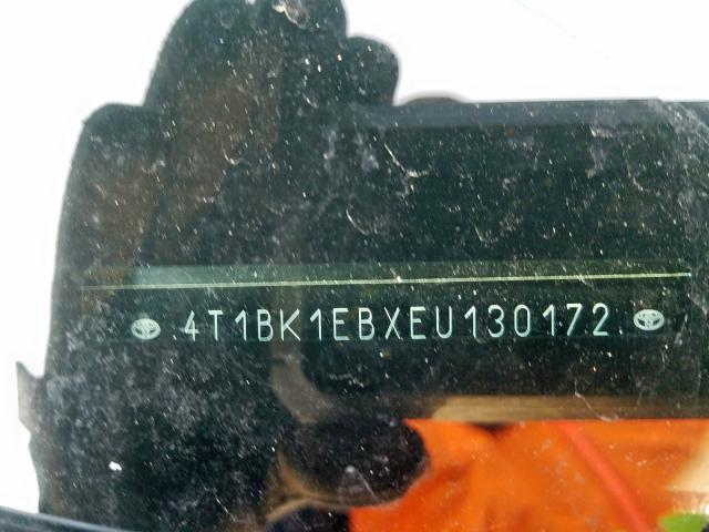 4T1BK1EBXEU130172 - 2014 TOYOTA AVALON BASE  照片 10