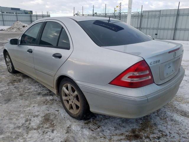 WDBRF92J36F744678 - 2006 MERCEDES-BENZ C 280 4MATIC  photo 3