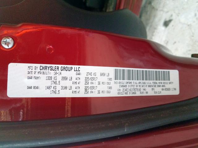 2C4RC1HG1FR579102 - 2015 CHRYSLER TOWN & COUNTRY S  photo 10