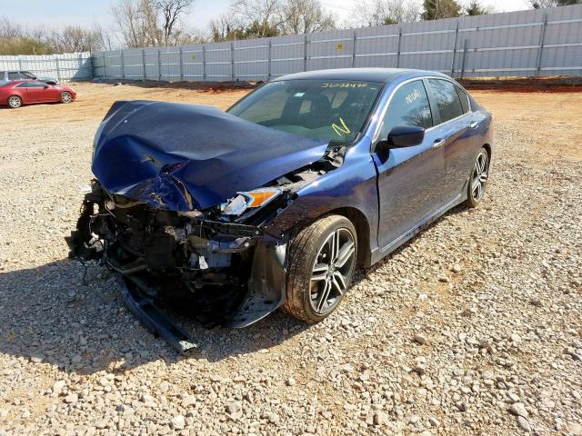 1HGCR2F6XGA023236 - 2016 HONDA ACCORD SPORT  photo 2