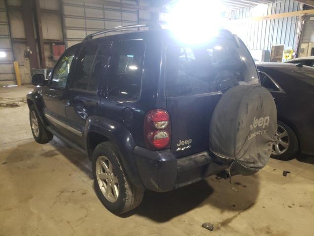 1J4GL58K87W651743 - 2007 JEEP LIBERTY LIMITED BLUE photo 3