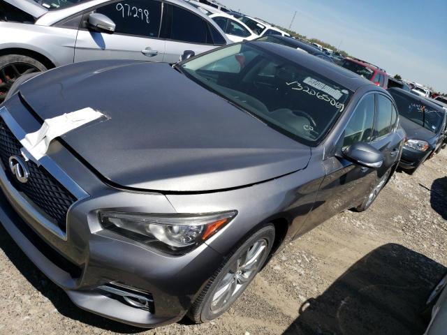 JN1BV7ARXFM395499 - 2015 INFINITI Q50 BASE GRAY photo 9