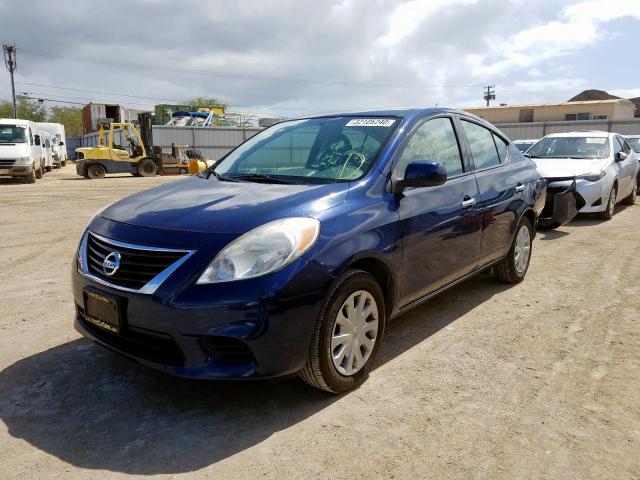 3N1CN7AP6EL834855 - 2014 NISSAN VERSA S  photo 2