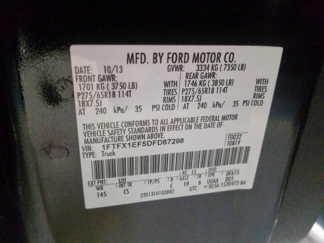 1FTFX1EF5DFD87298 - 2013 FORD F150 SUPER CAB  photo 10