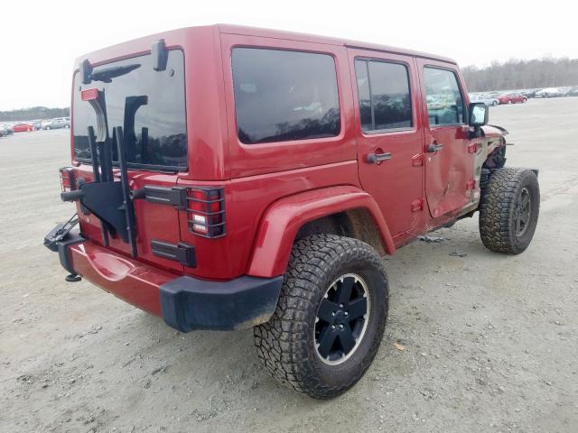 1C4BJWEG8CL273060 - 2012 JEEP WRANGLER UNLIMITED SAHARA  photo 4