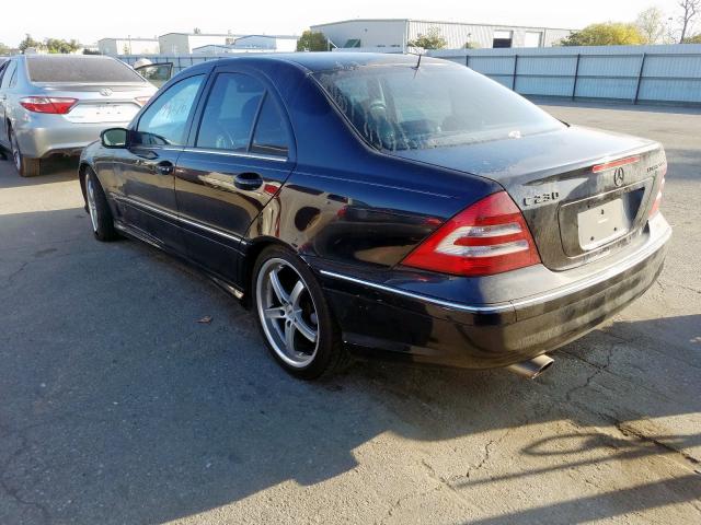 WDBRF40J45F706302 - 2005 MERCEDES-BENZ C 230K SPORT SEDAN  photo 3