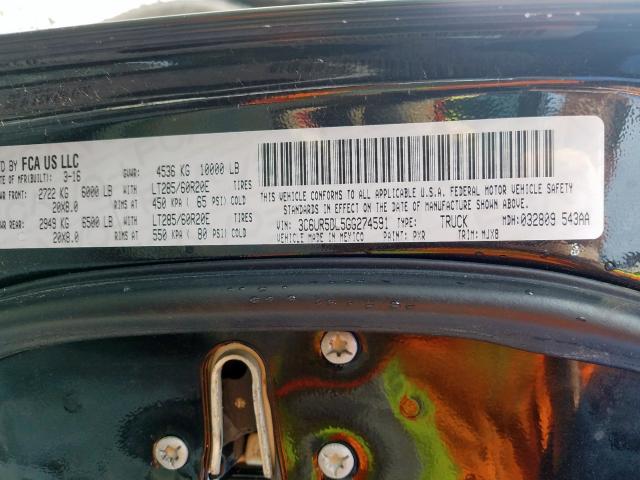 3C6UR5DL5GG274591 - 2016 RAM 2500 SLT  foto 10