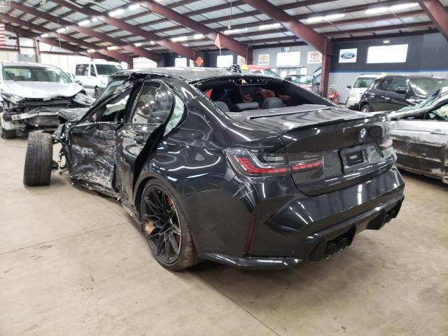 WBS33AY05MFK74305 - 2021 BMW M3 COMPETITION BLACK photo 3