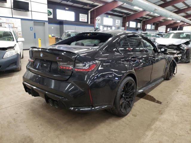 WBS33AY05MFK74305 - 2021 BMW M3 COMPETITION BLACK photo 4