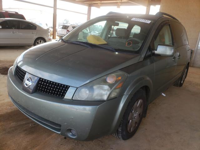 5N1BV28U35N115226 - 2005 NISSAN QUEST S GREEN photo 2