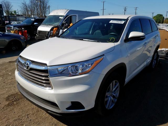 5TDZARFH6FS015520 - 2015 TOYOTA HIGHLANDER LE  photo 2