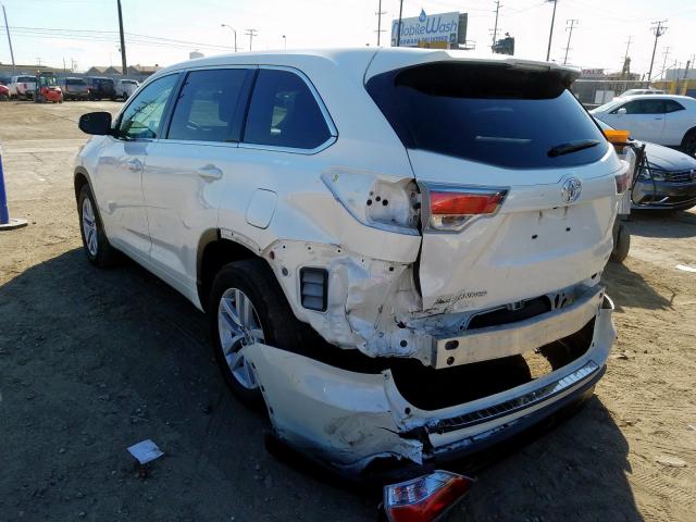 5TDZARFH6FS015520 - 2015 TOYOTA HIGHLANDER LE  photo 3