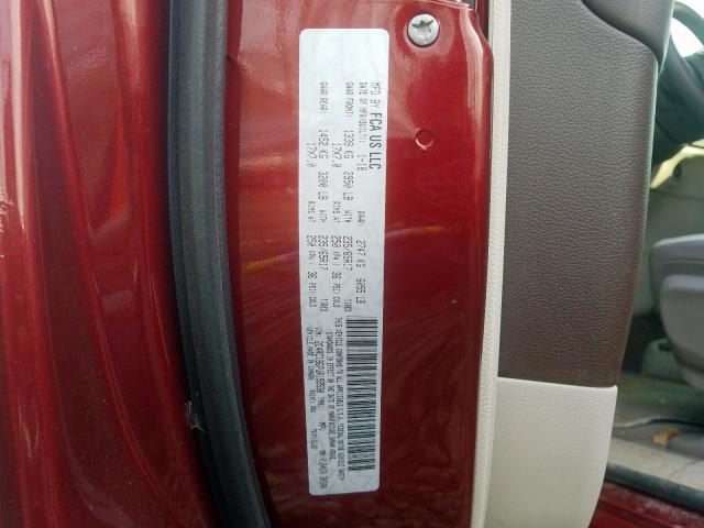 2C4RC1BG7JR193530 - 2018 CHRYSLER PACIFICA TOURING L  լուսանկար 10