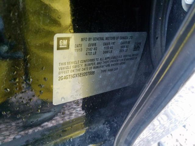 2G4GT5GX5E9207899 - 2014 BUICK REGAL GS  photo 10